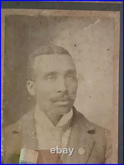Antique African American Cabinet COLORED MALE EVERETT WASHINGTON