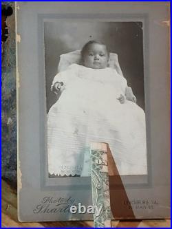 Antique African American Cabinet Colored Baby Girl LYNCHBURG VIRGINIA