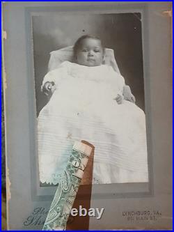 Antique African American Cabinet Colored Baby Girl LYNCHBURG VIRGINIA