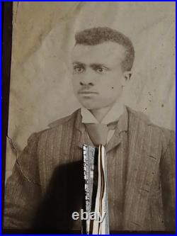 Antique African American Cabinet Colored Male HBCU COLLEGE STUDENT Antique African American Cabinet Colored Male HBCU COLLEGE STUDENT