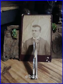 Antique African American Cabinet Colored Male HBCU COLLEGE STUDENT