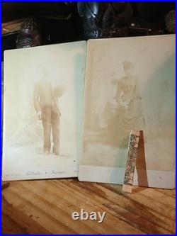 Antique African American Cabinet Lot 2 PASTOR & WIFE EVANSVILLE IND