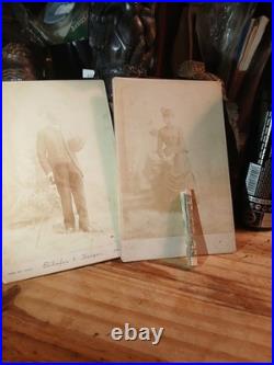 Antique African American Cabinet Lot 2 PASTOR & WIFE EVANSVILLE IND