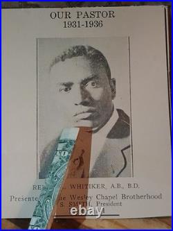 Antique African American Cabinet Rev C. E. WHITIKER CHICAGO ILLINOIS
