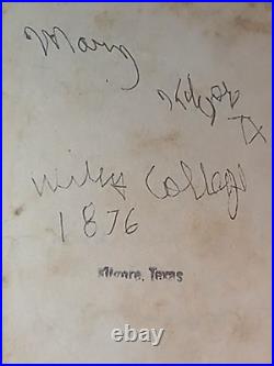 Antique African American Cabinet WILEY COLLEGE STUDENT MARSHALL TEXAS