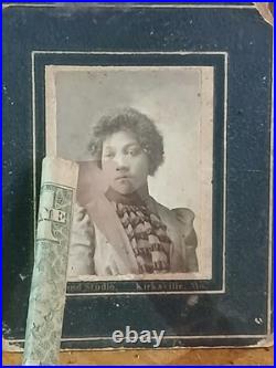 Antique African American CabinetCOLORED FEMALE KIRKSVILLE MO