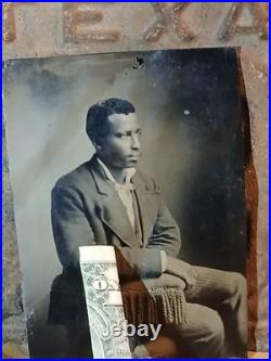 Antique African American FISK UNIVERSITY TINTYPE HBCU NASHVILLE TENNESSEE