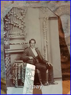 Antique African American FISK UNIVERSITY TINTYPE HBCU NASHVILLE TENNESSEE