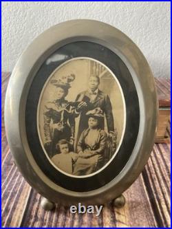Antique African American Family Portrait Mounted Card Circa 1850-1890