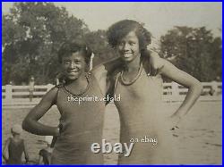 Antique African American Flapper Bathing Beauty Swimsuit Indianapolis In Photos