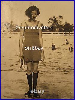 Antique African American Flapper Beauty Douglas Park Pool Indianapolis In Photos