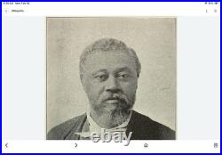 Antique African American Man Portrait Mounted Card Circa 1860