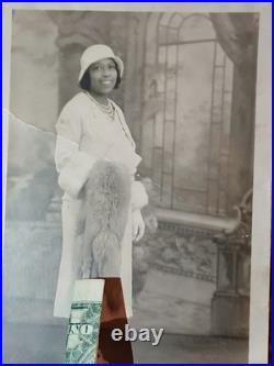 Antique African American Photos BLACK EXCELLENCE WHITE DRESS & HAT