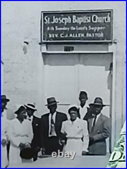 Antique African American Photos COLORED MEMBERS ST JOSEPH BAPTIST CHURCH