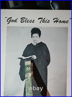 Antique African American Photos Colored Female Pastor PREACHING IN CHURCH