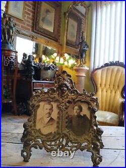 Antique African American Photos In A Ornate Photo Frame