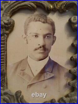 Antique African American Photos In A Ornate Photo Frame