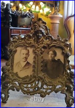 Antique African American Photos In A Ornate Photo Frame