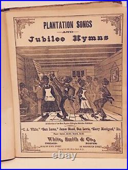 Antique African American Plantation Songs 1881 Jubilee Hymns Free Shipping