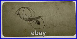 Antique African American Suicide Noose Hand Tinted Photo StereoView Dynamite Gun