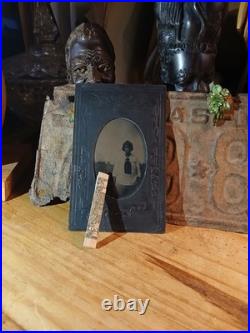 Antique African American TINTYPE COLORED FEMALE SHREVEPORT LOUISIANA