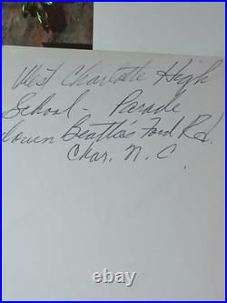 Antique African American WEST CHARLOTTE HIGH SCHOOL PARADE CHARLOTTE NC