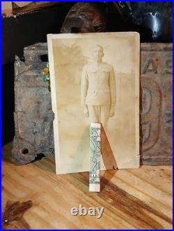 Antique African American WW1 SOLDIER STANDING PROUDLY