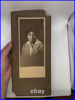 Antique African American Woman Calling Card Photo With Beautiful Inscription
