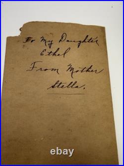 Antique African American Woman Calling Card Photo With Beautiful Inscription