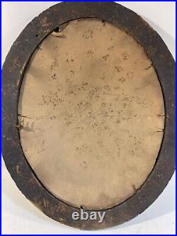 Antique African-American woman oval frame portrait