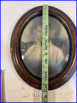 Antique African-American woman oval frame portrait