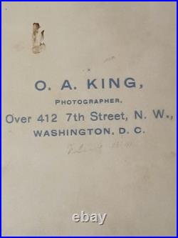 Antique African Cabinet Howard University Student BEAUTIFUL LONG HAIR HBCU