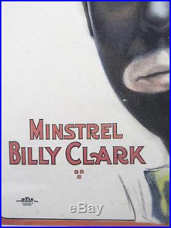 Antique Al G Field Greater Minstrels Show Black Americana Billy Clark Poster yqz