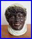 Antique Bernard Bloch Austrian Tobacco Jar Humidor Black Americana Young girl