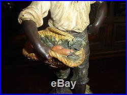 Antique Black Americana Black Boy Figure Cigar Holder Terracotta Johann Maresch