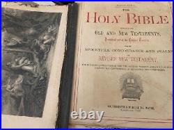 Antique Black Americana Family Texas Bible Wilson Mays Tisdale 1883