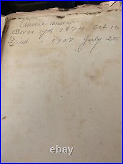 Antique Black Americana Family Texas Bible Wilson Mays Tisdale 1883