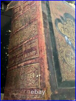 Antique Black Americana Family Texas Bible Wilson Mays Tisdale 1883