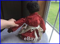 Antique Black Americana Memorabilia Folk Art Doll Civil War Era mid 1800's