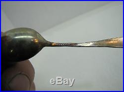 Antique Black Americana Sterling Silver Spoon Adv Braidentown Florida ornate