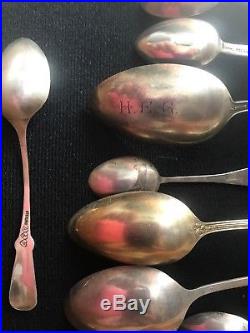 Antique Black Americana Sterling Silver Spoon Collection Collectible