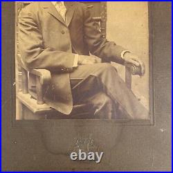 Antique Black White AFRICAN AMERICAN Photograph Estate Find Cabinet Card