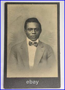 Antique Boarded Cabinet Photo Stunning Young Handsome African American Black Man