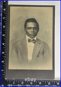 Antique Boarded Cabinet Photo Stunning Young Handsome African American Black Man