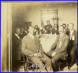 Antique Bryant Studio JOHN SWARTZ'African American Men's Group' Ft Worth PHOTO