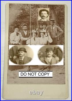 Antique Butch Cassidy Gang Genuine, Outlaw Cowboy Group Tintype Photo
