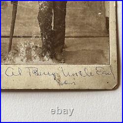 Antique Cabinet Card Photograph Handsome Black African American Man ID Al Berry