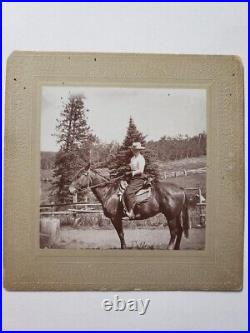 Antique Cabinet Photo Lot Cowboy/COWGIRL Aspen Ashcroft COLORADO Pitkin County