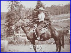 Antique Cabinet Photo Lot Cowboy/COWGIRL Aspen Ashcroft COLORADO Pitkin County