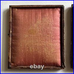 Antique Cased Daguerreotype Photograph Dapper Young Man Book/Bible Great Hair